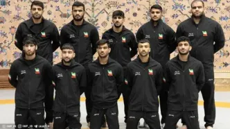 تیم ملی کشتی فرنگی وارد ایران شد + فیلم