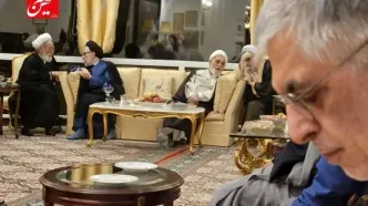 دیدار چهره‌های روحانی و سیاسی در منزل کرباسچی