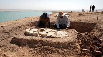 خشکسالی، پرده از ۴۰ گور ۲۰۰۰ ساله برداشت
