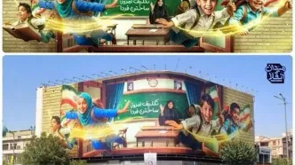 میدان انقلاب با ماه مهر هماهنگ شد