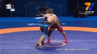 امین میرزازاده با ضربه فنی حریف راهی نیمه نهایی شد + ویدیوی کامل کشتی