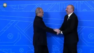 فیلم /مکالمه ترکی پزشکیان با علی‌اف