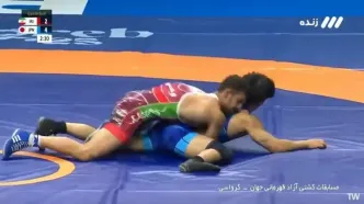 ببیند؛ شکست عجیب یونس امامی مقابل کشتی‌گیر ژاپنی