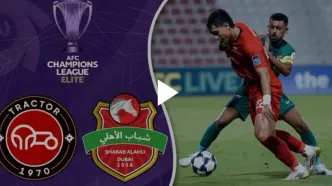 خلاصه بازی شباب الاهلی 1 - تراکتور 1