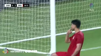 ویدیو: گل دوم امید ایران به امارات توسط سعید سحرخیزان