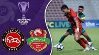 خلاصه بازی شباب الاهلی - تراکتور