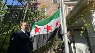سفارت سوریه در آمریکا پس از ۱۱ سال بازگشایی شد/ ویدئو