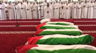 اقامه نماز میت بر شهدای حمله تروریستی به دوحه