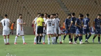 پوستر ویژه فولاد برای بازی با پرسپولیس با تصویر علی انصاریان