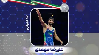 جنگندگی ستودنی در فینال؛ مهمدی نقره‌ گرفت