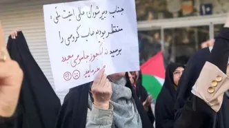 عکس؛ تجمع «خودجوش» عده‌ای قلیل علیه توافق ایران با آژانس