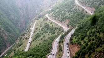 جاده چالوس یک‌طرفه شد