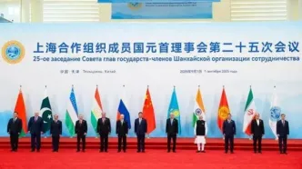 ثبت عکس یادگاری اجلاس سران شانگهای با حضور پزشکیان