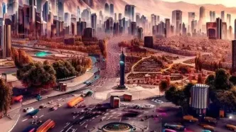 تهران 1000 سال دیگر از نگاه هوش مصنوعی + تصاویر عجیب