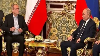 تصاویر توجه‌برانگیز از دیدار پوتین و پزشکیان در چین