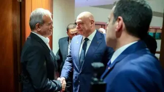 اولین دیدار پزشکیان با جوزف عون در قطر