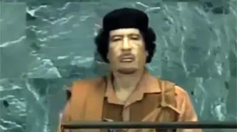 وقتی قذافی منشور ملل متحد را پاره کرد!