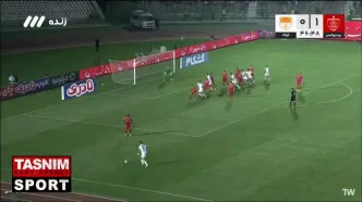 ببینید؛ گل اول فولاد به پرسپولیس توسط سلیمانی دقیقه ۴۷