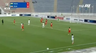 اولین گل ایران در نیمه دوم به هند