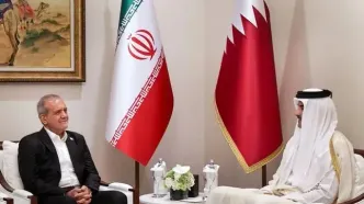 پزشکیان با امیر قطر دیدار کرد