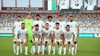 جشنواره گل تیم ملی امید ایران مقابل کوام