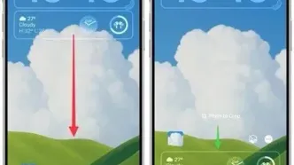 آموزش انتقال ویجت های لاک اسکرین به پایین صفحه در iOS 26