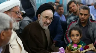 تصاویر؛ سید محمد خاتمی در مراسم سالگرد پدرش