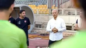 مهمان ویژه در تمرین پرسپولیس +عکس