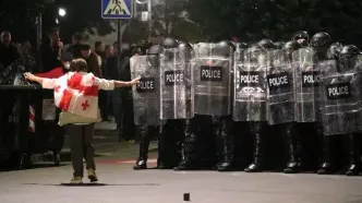 در گرجستان آشوب به پا شد