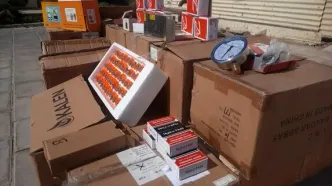 کشف محموله تجهیزات اطفا حریق در پایانه مرزی مهران