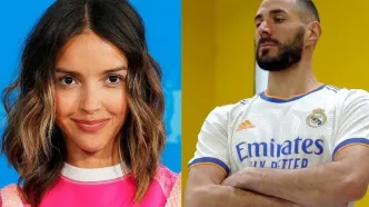 کریم بنزما با بازیگر مشهور می‌گردد