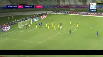 ویدیو: گل اول استقلال خوزستان به فجرسپاسی توسط مهدی‌زاده
