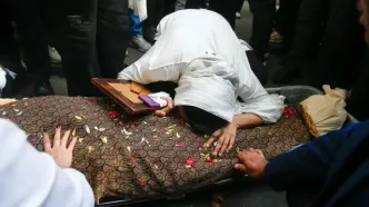 تصاویر؛ تشییع پیکر «محمد امین کلاته» دانشجوی دانشگاه تهران