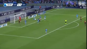 ویدیو: گل اول جنوا به ناپولی توسط جف اخاتور