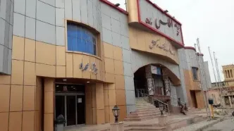 آتش‌سوزى در بازار بزرگ اطلس درگهان + فیلم