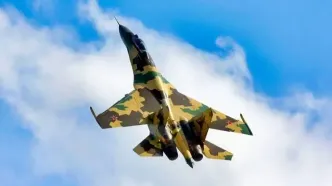 سوخو ۳۵ روی تریلی در خیابان‌های تهران!