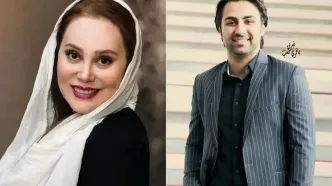 عشق 19 ساله آرام جعفری و بابک انصاری از این جا شروع شد ! | سکانس جذاب از تازه عروس و داماد سینمای ایران وایرال شد + عکس