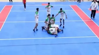 پیروزی تیم کبدی ایران مقابل پاکستان