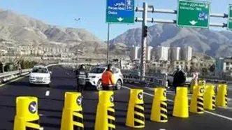 جاده چالوس به دلیل تردد احشام بسته است