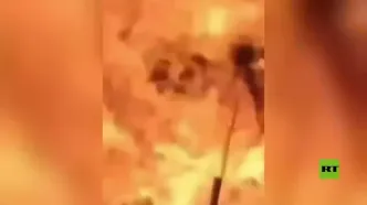 ببینید؛ انفجار و آتش‌سوزی گسترده در یک پمپ بنزین در اربیل عراق