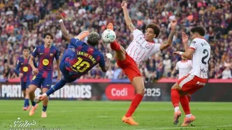 ویدیو| مصدومیت باعث افت یامال نشد؛ دریبل‌ها، پاس‌ها و شوت‌ها مقابل خیرونا