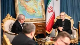 قدردانی لاریجانی از مواضع روسیه در دیدار با نماینده پوتین