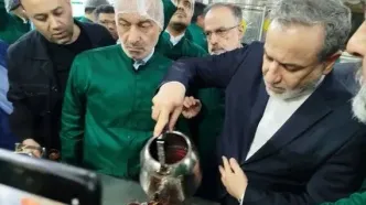 پذیرایی عراقچی از زائران امام رضا (ع)