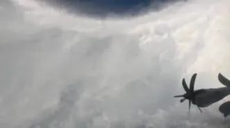 نمایی خیره‌کننده از درون چشم طوفان ملیسا