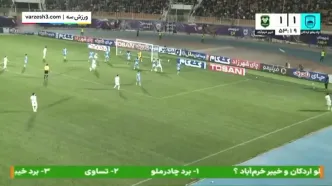 خلاصه بازی چادرملو مقابل خیبر را ببینید+ ویدئو