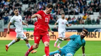 شکست تیم ملی فوتبال ایران برابر روسیه