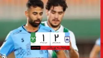 خلاصه بازی چادرملو 2 - خیبر 1