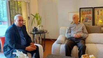 عیادت مهدی تاج از پیشکسوت پرسپولیس