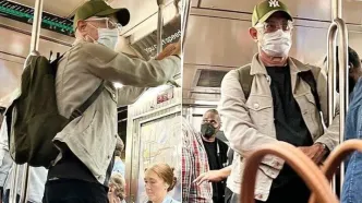 ستاره میلیاردر با مترو به سر کار می‌رود