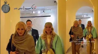 بازیگران مشهور با زنان بی‌حجاب در مراسم جنجالی